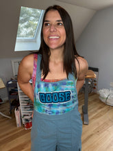 Load image into Gallery viewer, Tie Dye Goose Corduroy Cargo Overalls - One Size Small left!