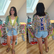 Load image into Gallery viewer, You Enjoy My Funky Phish Paisley Tie Front Summer Boho Wrap - One size fits ALL (Last One!)