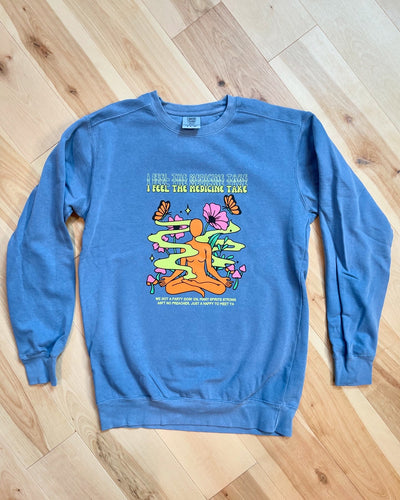 Light Blue Indian Widespread Panic Crewneck Sweatshirt