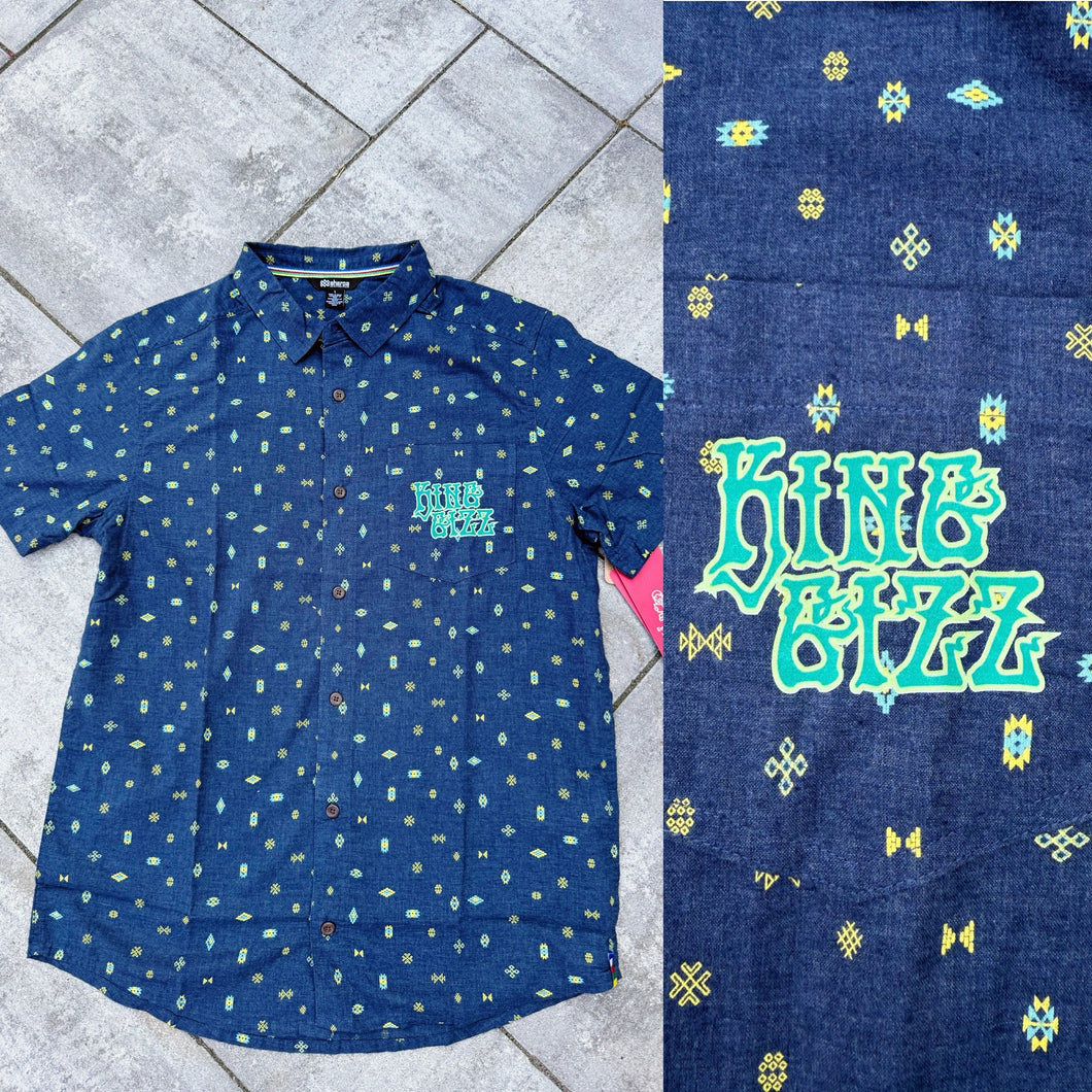 King Gizz Geometric Buttondown Shirt - One Men’s XL left!