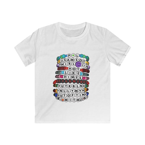 YOUTH Pretty Lights Swiftie Style Friendship Bracelets Softstyle Tee