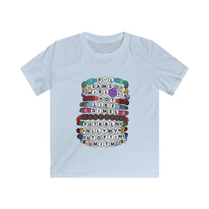 YOUTH Pretty Lights Swiftie Style Friendship Bracelets Softstyle Tee