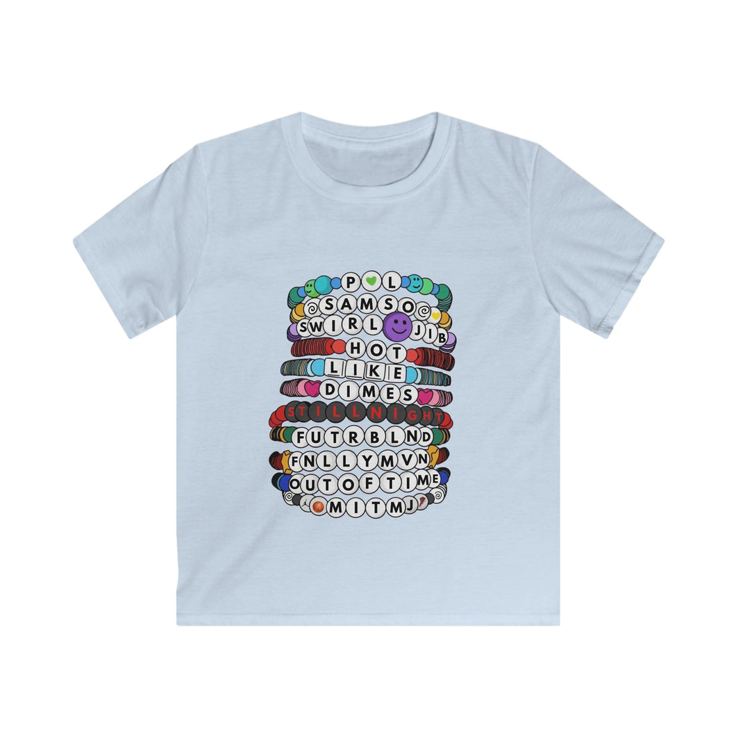 YOUTH Pretty Lights Swiftie Style Friendship Bracelets Softstyle Tee