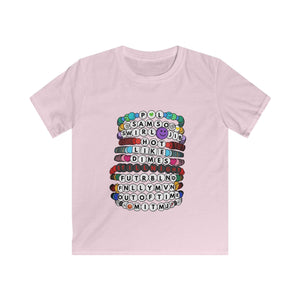YOUTH Pretty Lights Swiftie Style Friendship Bracelets Softstyle Tee