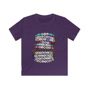 YOUTH Pretty Lights Swiftie Style Friendship Bracelets Softstyle Tee