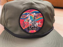 Load image into Gallery viewer, BMFS Psychedelic Cowboy 5 Panel Nylon Billy Strings Rope Hat