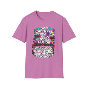 Billy Strings Inspired Swiftie Friendship Bracelets Unisex Softstyle T-Shirt