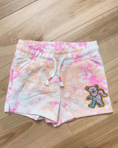 Little Tie Dye Dancing Bear Shorts - Size 18M and 2T