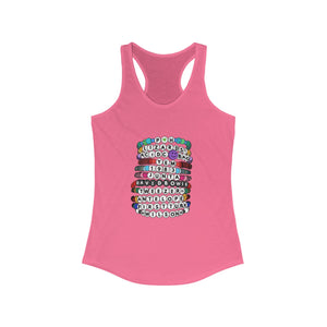 Swiphtie Phish Phriendship Bracelet Women's Ideal Racerback Tank