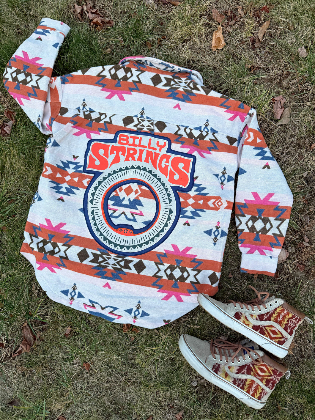 Billy Strings Aztec Button Down Jacket Shirt - Ladies S/M and L/XL left!