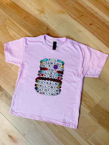 Youth Pink Pretty Lights Swiftie Tee - Youth Medium