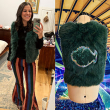 Load image into Gallery viewer, Party Time Faux Fur Phish Vest - ONE Size Medium left!