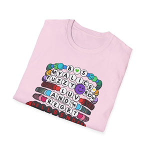 Billy Strings Inspired Swiftie Friendship Bracelets Unisex Softstyle T-Shirt