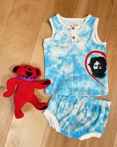 Without Love in a Dream Tie Dye Jerry Garcia Set - Size 6/9 months left!