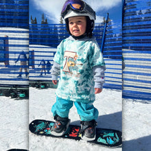 Load image into Gallery viewer, T is for Trey Youth Teal Tie Dye Phish Tee - YOUTH Sizes S, M or L