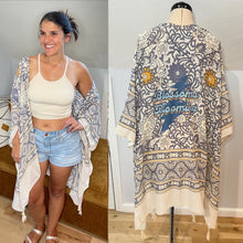 Load image into Gallery viewer, Blossoms Blooming Floral Grateful Dead Cream Kimono - One size fits ALL (ONE left!)