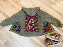 Load image into Gallery viewer, Grateful Green Mexicali Quilted Jacket - Fits a Ladies size Sm/Med or Med/Lrg (ships 11/16)