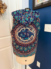 Load image into Gallery viewer, Funky Floral Mandala Phish Tapestry Hooded Vest - Size Medium