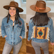 Load image into Gallery viewer, STS9 Tribal Fringy Denim Jacket - ONE Ladies size Small Left!