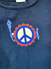 Load image into Gallery viewer, Little Navy Phish Peace Dress - Size Small