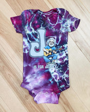 Load image into Gallery viewer, J is for Jerry Tie Dye Onesie - 18 months