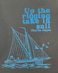 Up the Rigging in Heavy Metal Grey Phish Tee - Size L, XL and 2XL