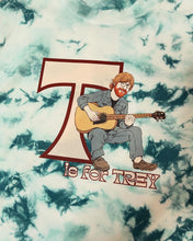 Load image into Gallery viewer, T is for Trey Youth Teal Tie Dye Phish Tee - YOUTH Sizes S, M or L