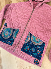 Load image into Gallery viewer, Grateful Dusty Rose Mexicali Quilted Jacket - Fits a Ladies size Med/Lrg