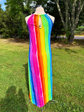 Load image into Gallery viewer, Rainbow Phish Maxi Dress - Fits a size Small OR Medium