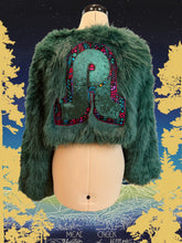 Load image into Gallery viewer, Pretty Lights Faux Fur Cropped Coat- ONE Size Large