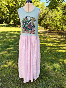 Billy Strings Moto Alien Jacquard Lace Floral Gown - Size M or L