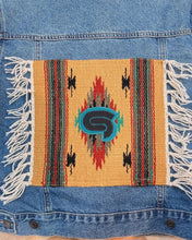 Load image into Gallery viewer, STS9 Tribal Fringy Denim Jacket - ONE Ladies size Small Left!