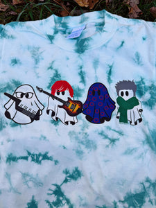 YOUTH Teal Tie Dye Phish Ghost Cuties Tee -  YOUTH XS>XL left