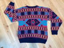 Load image into Gallery viewer, Vintage Aztec Pretty Lights Knit Sweater - Mens Medium or a Ladies Large