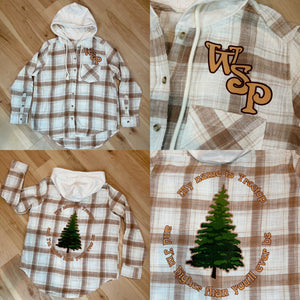 The Waker Widespread Panic LADIES Hooded Flannel - LADIES Size XXL left!