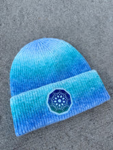 Load image into Gallery viewer, Dip Dyed Wool Nonagon Infinity King Gizzard Beanie - One size