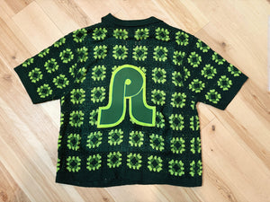 Dazed and Confused Pretty Lights Crochet Style Party Shirt - ONE Men’s Large!