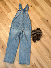 Load image into Gallery viewer, Phish Out West Kantha Distressed Denim Overalls - Size Small