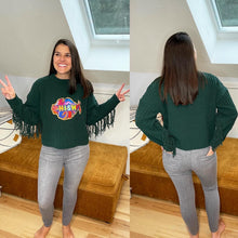 Load image into Gallery viewer, Fringy Pine Phish Sweater - (ONE LEFT Size L!)