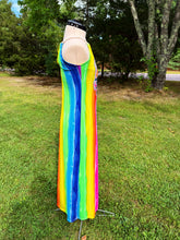 Load image into Gallery viewer, Rainbow Phish Maxi Dress - Fits a size Small OR Medium