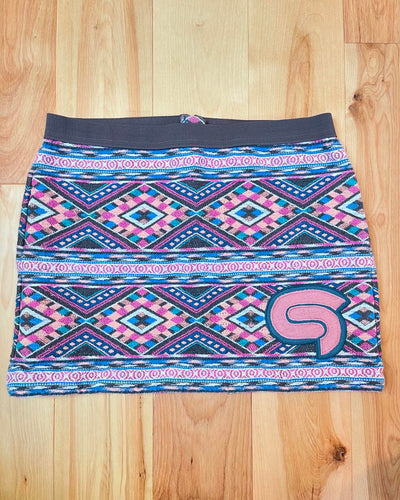 Comfy Cotton Aztec STS9 Mini Party Skirt - Size Medium (8)