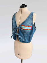 Load image into Gallery viewer, Goose Kantha and Denim Empress Vest - Fits a Size S or M