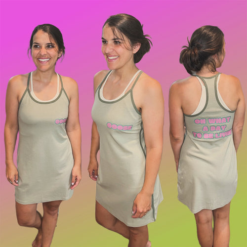 Sporty Green Empress of Organos Goose Dress - ONE Size Medium!