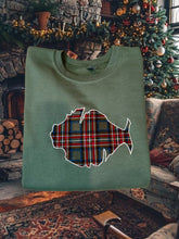 Load image into Gallery viewer, O Come All ‘Ye Phish Heads Sage Green and Plaid Crewneck - Size S&gt;3XL