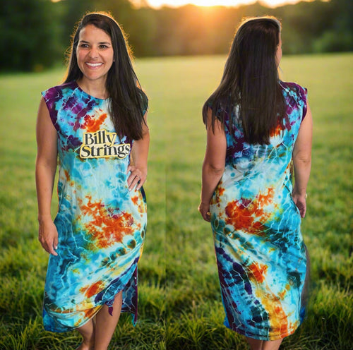 Billy Strings Tie Dye Maxi Dress - Size Medium