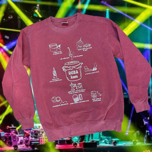 Reba Jam Doodles Phish Comfort Crewneck Sweatshirt
