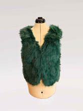 Load image into Gallery viewer, Party Time Faux Fur Phish Vest - ONE Size Medium left!