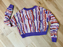 Load image into Gallery viewer, Phish in Space Springtime Coogi Inspired Cropped Sweater - Size Small