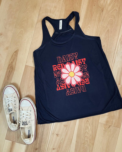 Daisy Red Daisy Billy Strings Flowy Tank