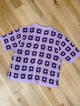 Load image into Gallery viewer, Purple Party Time Crochet Goose Shirt -  ONE Size Small and Medium